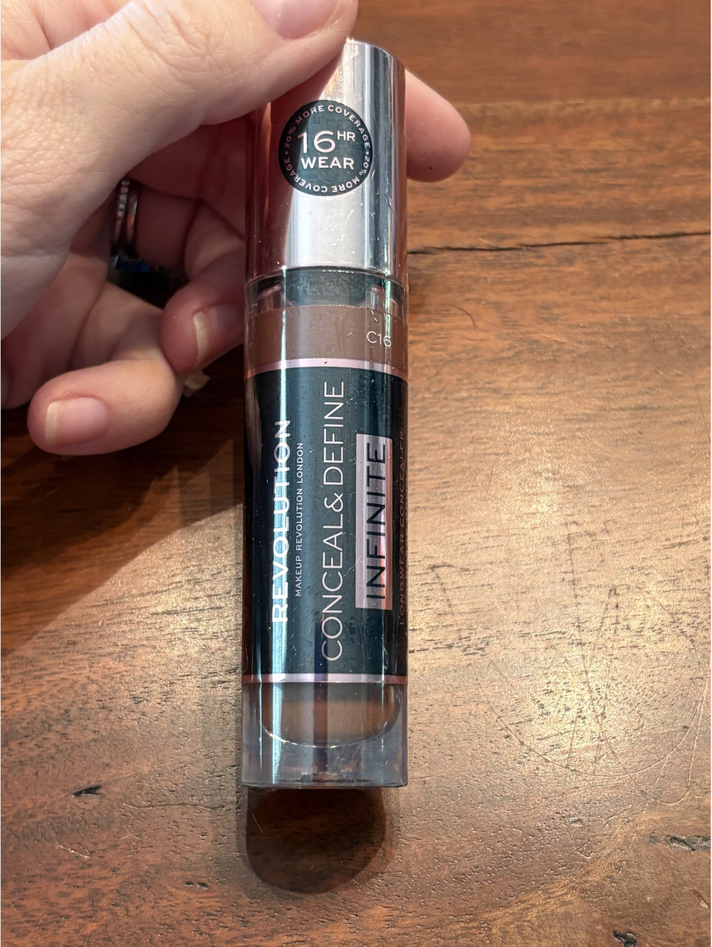 Revolution Conceal & Define Infinite Concealer C16 Linen. NEW!